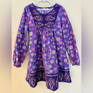 1989 Place Girl’s Bohemian Style Dress 100% cotton- Size 6x/7